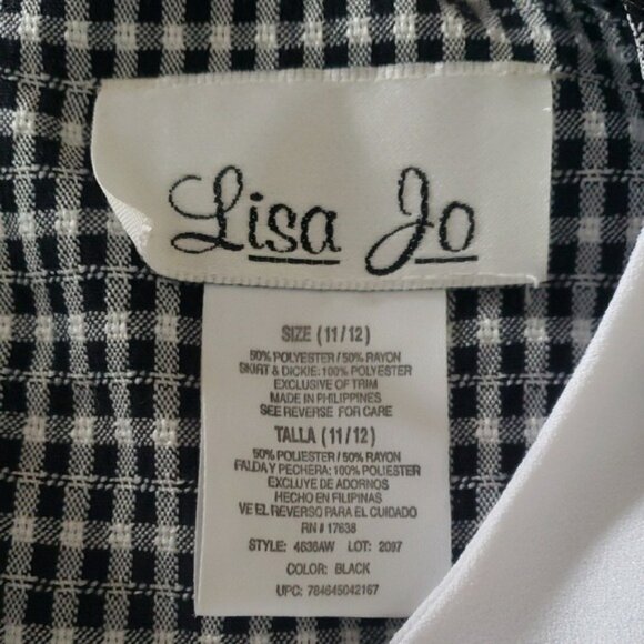 Vintage 90s Lisa Jo Plaid Layered Short Sleeve Dress Size 11/12 Academia Office - Picture 3 of 10